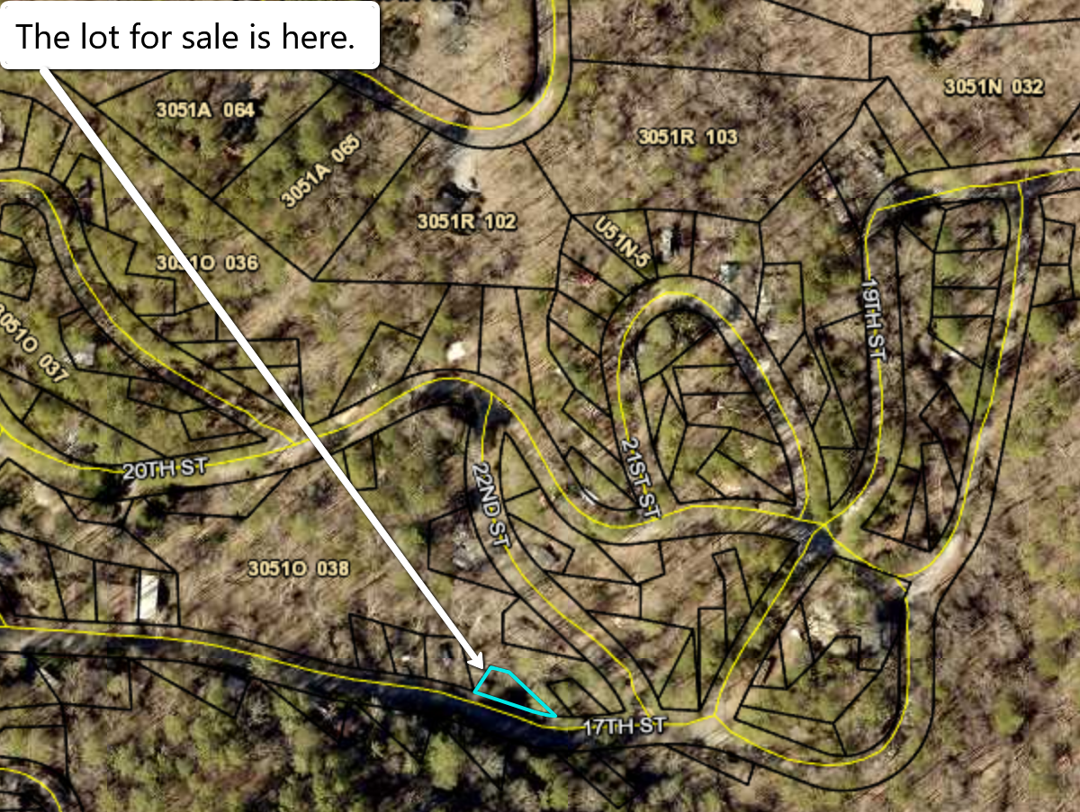 Nice RV Lot in Coosawattee River Resort With Road Frontage Power Water