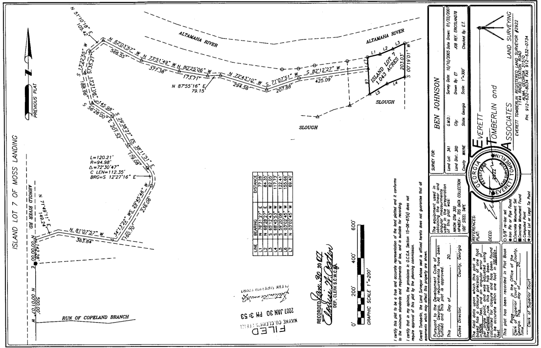 Amazing .68 Acre lot on the Altamaha River Moss Landing Gated