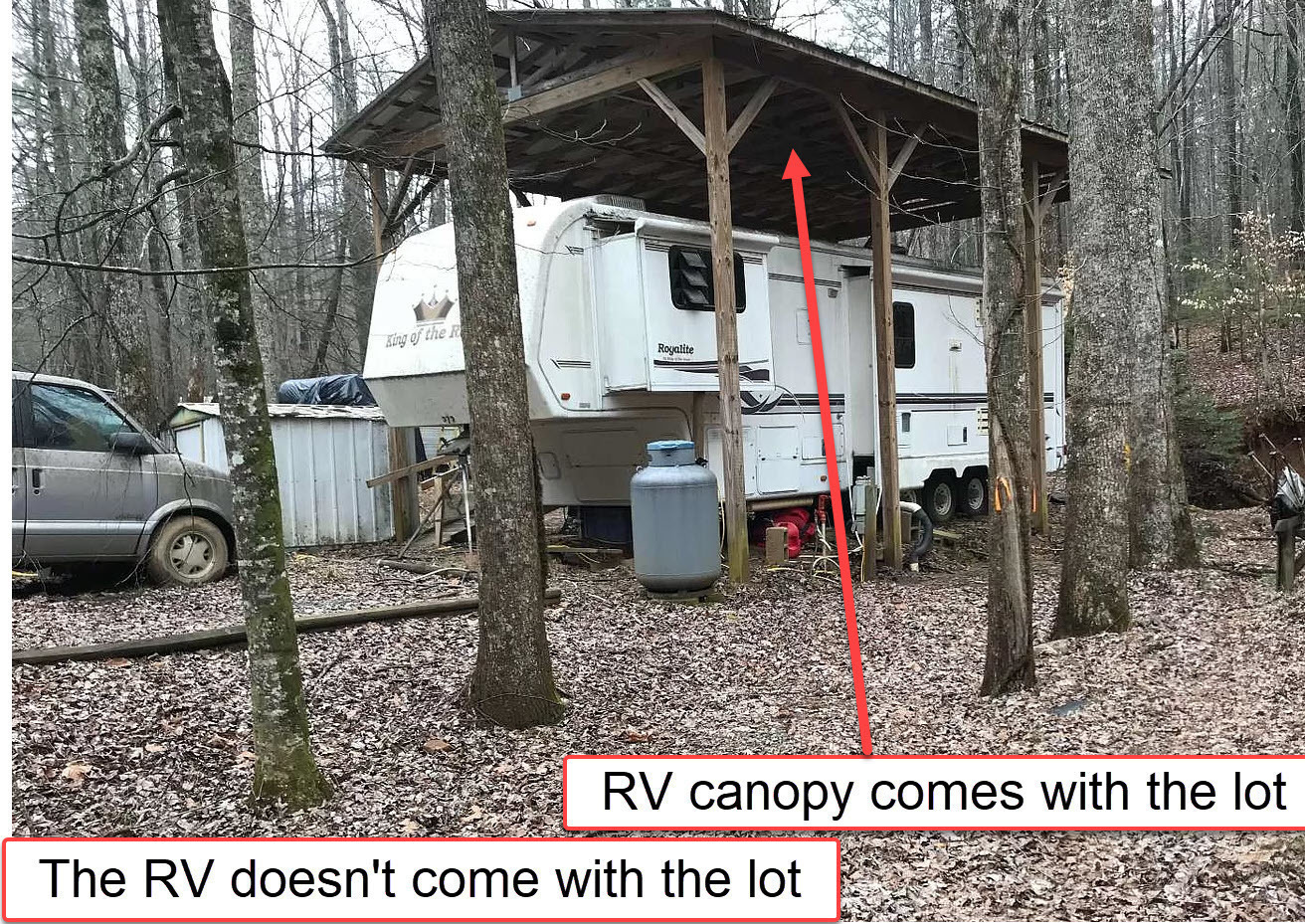 RV Lot in Coosawattee River Resort With Power Water and Septic Overhead