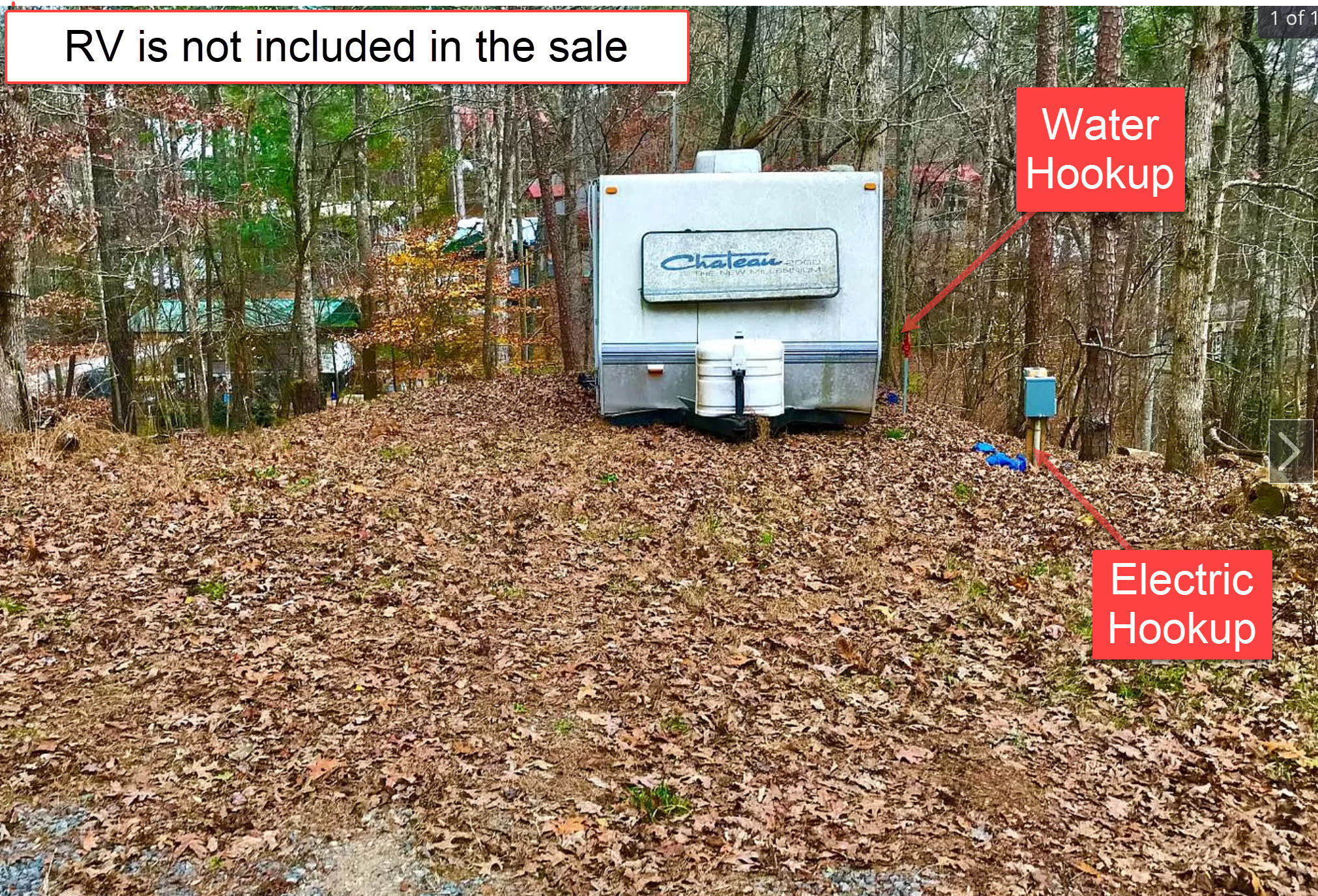 Great RV Lot in Coosawattee River Resort With Road Frontage Power Water