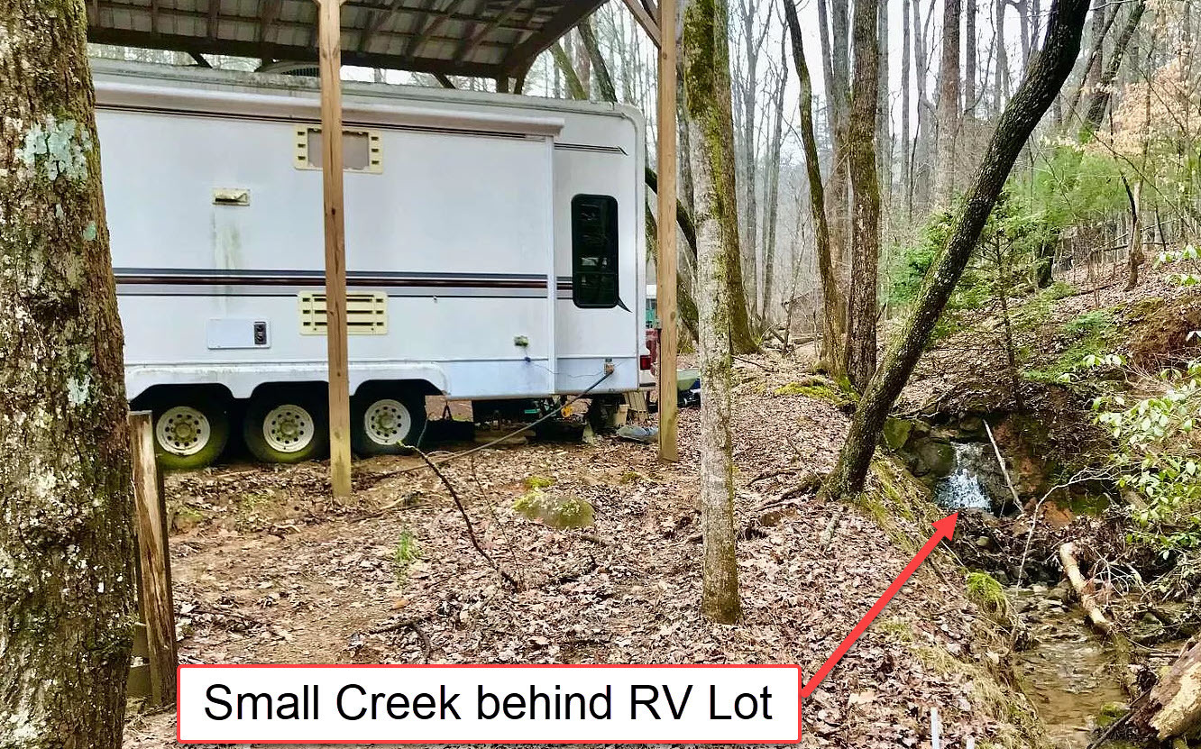 RV Lot in Coosawattee River Resort With Power Water and Septic Overhead